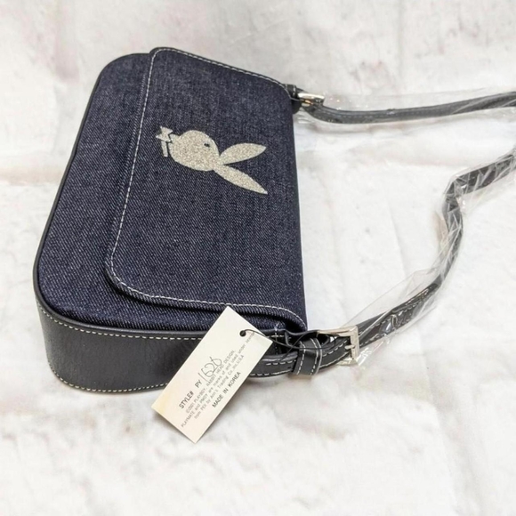 Y2K Playboy denim purse - Picture 3 of 5